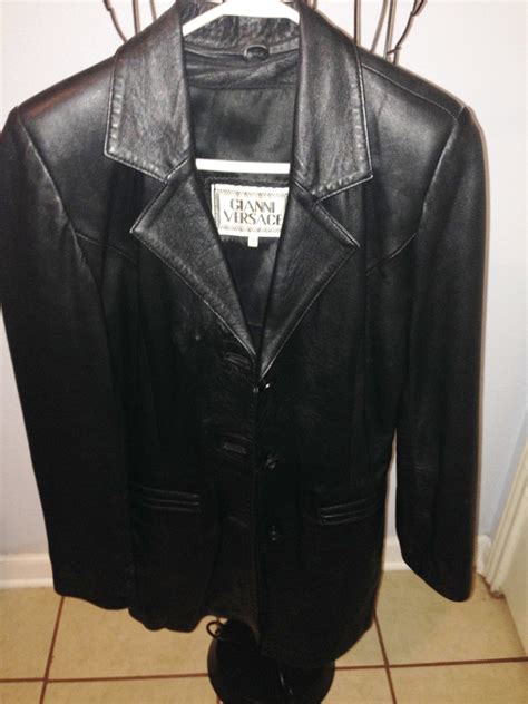 versace pleather jacket|gianni Versace vice style jacket.